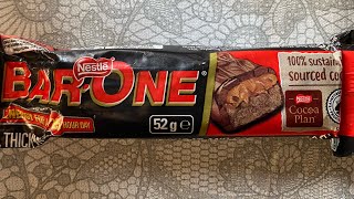 NESTLE BAR ONE CHOCOLATE REVIEW [upl. by Rurik]