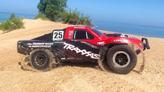 TRAXXAS SLASH 4X4  CASTLE 4S  SAND DUNES [upl. by Ordep770]