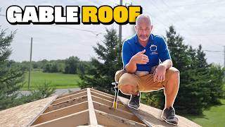 DIY Backyard Shed  Framing a Gable Roof [upl. by Netsirc327]