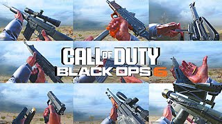 Call of Duty Black Ops 6 Beta  ALL 16 Weapons Inspect Reload and Empty Inspect Animations [upl. by Zsuedat]