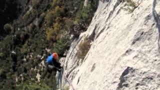 escalade au Verdon wwwguides06com [upl. by Ozne]