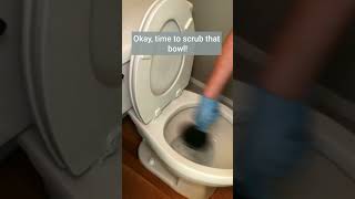 Heres A Great Way to Clean Toilets cleaningtips toiletcleaner cleaningmotivation [upl. by Dhiman456]