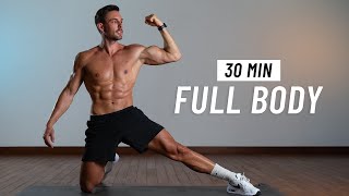 30 Min Full Body Workout  Strength amp Burn Fat No Equipment  No Jumping [upl. by Ema]