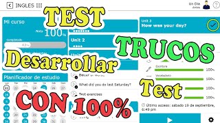 ✔ 🤩TRUCOS🤩 Obtén 100 en TODOS los TEST muy FACIL Openlingua Dexway  Plataforma de Ingles💙 [upl. by Kolk]