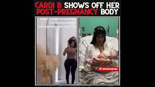 CARDI B SHOWS OFF HER POSTPREGNANCY BODY [upl. by Kcirdec345]