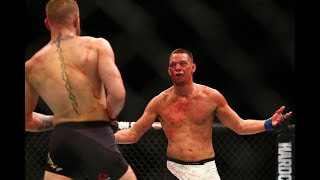 Nate Diaz vs Conor McGregor highlights [upl. by Broeker]