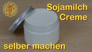 SojamilchCreme selber machen  vegan [upl. by Barstow]