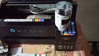 Epson L 4150 me ink kaise bhareHow to Refill ink in Epson printer L4150 [upl. by Cerelia]