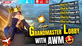 Ultimate AWM Sniping Skills🎯  Free Fire HighLevel Ranked Gameplay Free Fire Live with zara gaming [upl. by Ydissac359]