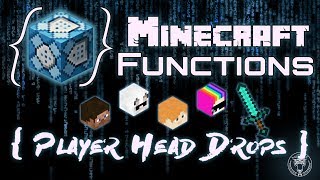 Function PLAYER HEAD DROPS Minecraft 1122 [upl. by Kreda352]