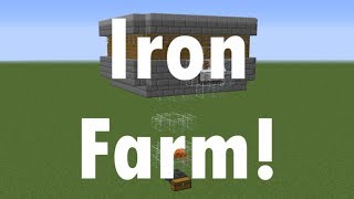 How to Build an Iron Farm in Minecraft 112 INFINITE IRON [upl. by Nurav]