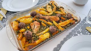 Poulet Rôti au Four avec Légumes  Un Plat Savoureux et Facile à Préparer [upl. by Dyal]