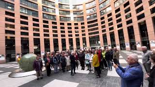 Limburg mijn Vaderland Limburgs volkslied  Gemengd Koor Crescendo Doenrade  Europees Parlement [upl. by Qiratla884]