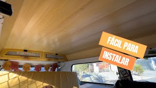 Forro de PVC na kombi home [upl. by Richer]