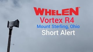 Whelen Vortex R4 Siren Test  Mount Sterling Ohio  Short Alert [upl. by Petuu]