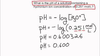 Sci 30 pH Calculations [upl. by Washko]