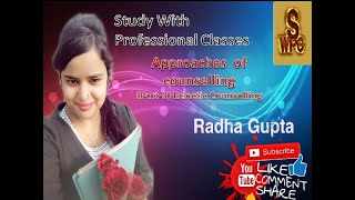 Non Directive counselling Approaches of counselling Part3 guidance and counsellingBEd IPU [upl. by Akimas]