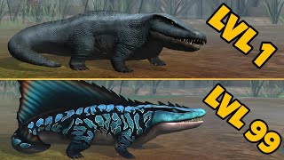 Jurassic world game Level MAX LEVEL UPGRADE  Labyrinthodontia Dinosaur 🦕 [upl. by Staffan]