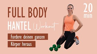 FULL BODY HANTEL WORKOUT  Fordere deinen ganzen Körper heraus  Katja Seifried [upl. by Morril]