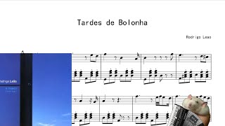 Tardes de Bolonha  Rodrigo Leao Accordion Sheet Music [upl. by Ainafetse785]