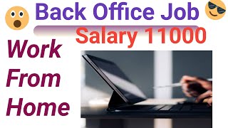 Data Entry  Back Office Job  Semma Jobs  work from home  Salary 11000  simple work  wfh [upl. by Hartley]