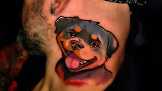 Memorial Tattoo for my Dog [upl. by Dicks]