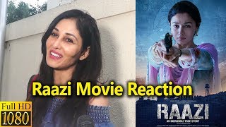 Raazi Movie Reaction By Pooja Chopra At PVR Juhu [upl. by Wolsniw319]