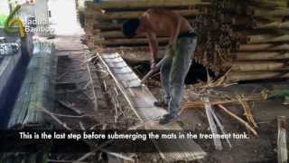 Making Crushed Bamboo Mats Esterilla [upl. by Northway945]