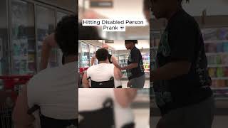 They didn’t know how to react 😭🙏  Hitting Disabled Person Prank Part 2 disablity pranking fun [upl. by Suter]