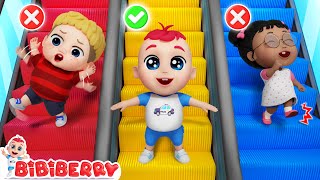 Escalator Safety Song  Jozzys Educational Kids Songs  BiBiBerry  Nursery Rhymes amp Kids Songs [upl. by Rosena]