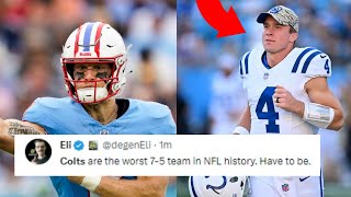 NFL REACTS TO INDIANAPOLIS COLTS OVERTIME WIN OVER TENNESSEE TITANS  TITANS VS COLTS REACTIONS [upl. by Gilud]