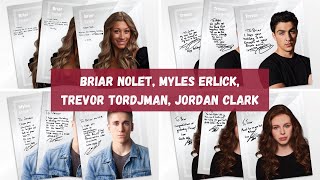 Briar Nolet Myles Erlick Trevor Tordjman amp Jordan Clark  Autograph Session Info December 20th [upl. by Lord955]