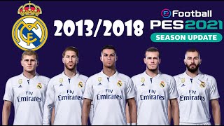 Real Madrid 20132018 efootball PES 2021 Classic La Liga [upl. by Mandelbaum704]