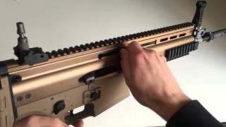 Airsoft We Scar H gbbr  Unboxing and shooting test [upl. by Rovert]