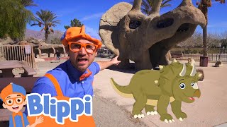 Learning Dinosaurs With Blippi  Educational Videos For Kids [upl. by Sikko]