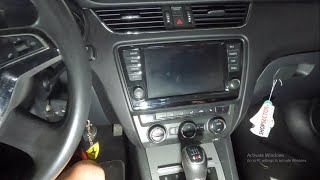 Skoda Octavia 2015 How To Remove Original Navigation  Radio Removal [upl. by Haile]