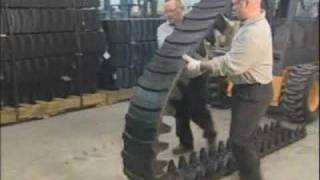 Midwest Equipment How To Install Over The Tire OTT Tracks On Skid Steer [upl. by Carita]