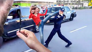 When Dumb Karens Try to Fight Cops [upl. by Evander]