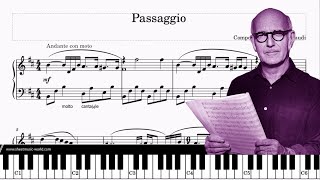 Passaggio  Ludovico Einaudi  Piano Tutorial Score Passaggio Sheets Passaggio Ludovico Einaudi [upl. by Ahtoelc384]