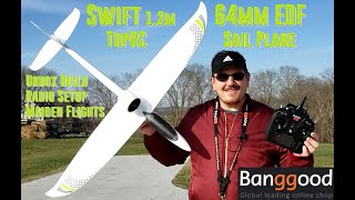 Top RC  Swift EDF Glider  Unbox Build Radio Setup amp Flights [upl. by Nnaharas834]