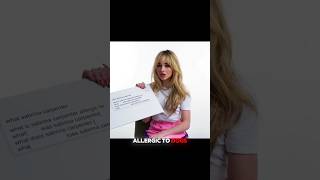 Sabrina carpenter allergic to sabrinacarpenter shorts entertainment [upl. by Yajeet]