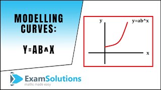 Modelling Curves yaxb  Converting to Linear Form Example  ExamSolutions [upl. by Aubrie]