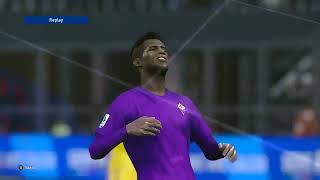 FIORENTINA VS FROSINONE  PES 2021 GAMEPLAY [upl. by Nader290]