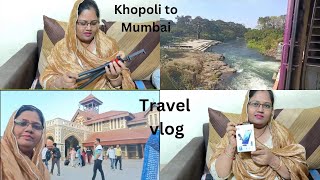 chalo Chale khopoli se Mumbai CSMT Bandra travel subscribetomychannel viralvideo explore [upl. by Ohnuj]