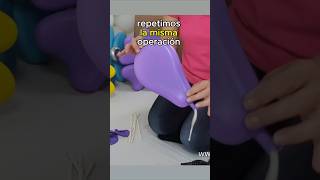 🌸EL ARTE DE HACER FLORES CON GLOBOS🌸shorts diy decoracionesconglobos globoflexia balloon [upl. by Halfdan]