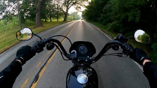 Harley Davidson POV Ride  Just Sound  Iron 1200  The One Where I Test the GoPro and Audio [upl. by Oileduab]