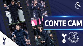 Antonio Contes touchline reactions from a fivestar display  CONTE CAM  Spurs 50 Everton [upl. by Aehsat610]