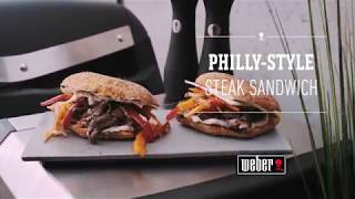 PhillyStyle Steak Sandwich  Weber Pulse [upl. by Bowen115]