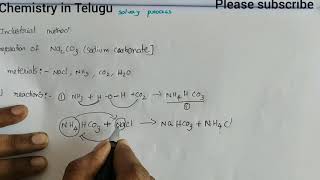 Class11Solvay process explanation in Telugu [upl. by Steiner303]