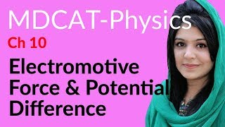 MDCAT Physics Lecture Series Ch 10 Electromotive Force amp Potential Difference [upl. by Lenora]